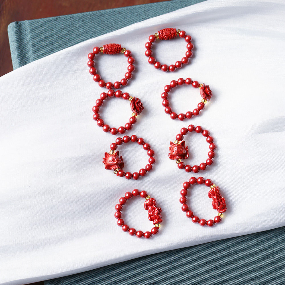 Women's natural high-end cinnabar jewelry