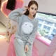 Bộ đồ ngủ nhung san hô mùa đông của phụ nữ tay dài mùa thu và mùa đông Hàn Quốc phiên bản dày của bộ đồ ngọt ngào và đáng yêu đồ bộ kiểu đẹp 2021