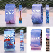 New paper watch NEWSPAPR WATCH creative black technology smart concept waterproof sports electronic watch for men and women