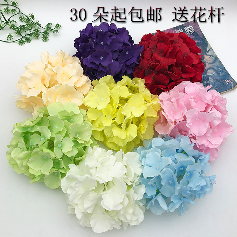 Emulated mullet embroidered ball flower 54 pieces 27 pieces wedding flower wall background Decorative Road Leading Arch-Flowers Prop Swing Piece 