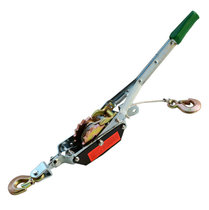Double hook ratchet tightener wire rope tensioner wire rope tensioner ratchet hand hoist 1-2 tons