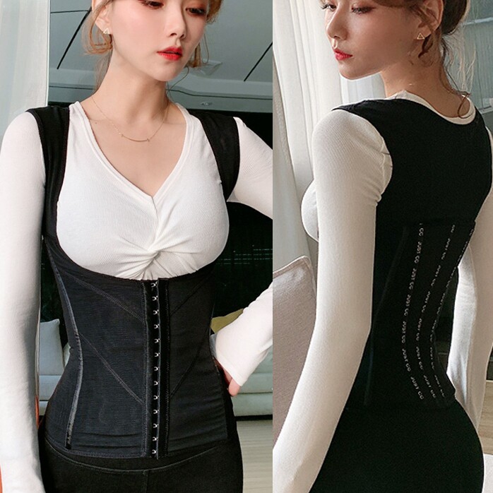 Japanese corset women's belly-shrinking corset, fat-burning, slimming, shaping, breast-lifting, hunchback correction, enhanced version, postpartum body
