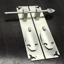 New Chinese red wood furniture white bronze cabinet door handle thickened nickel-plated cupboard cabinet cabinet door hinge hinge handle