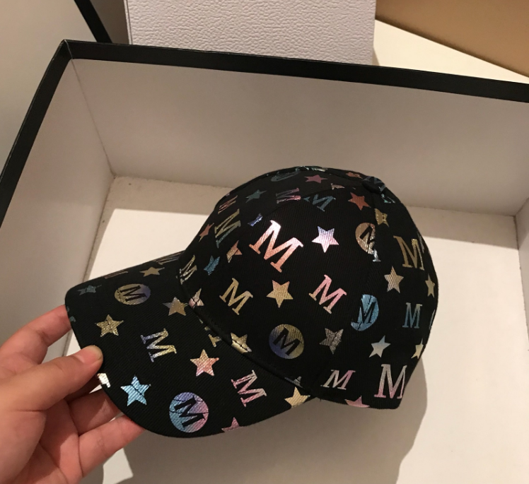 New Japanese graffiti letter baseball cap for women, versatile for both men and women, curved brim sun hat, casual and fashionable baseball cap detail image 2