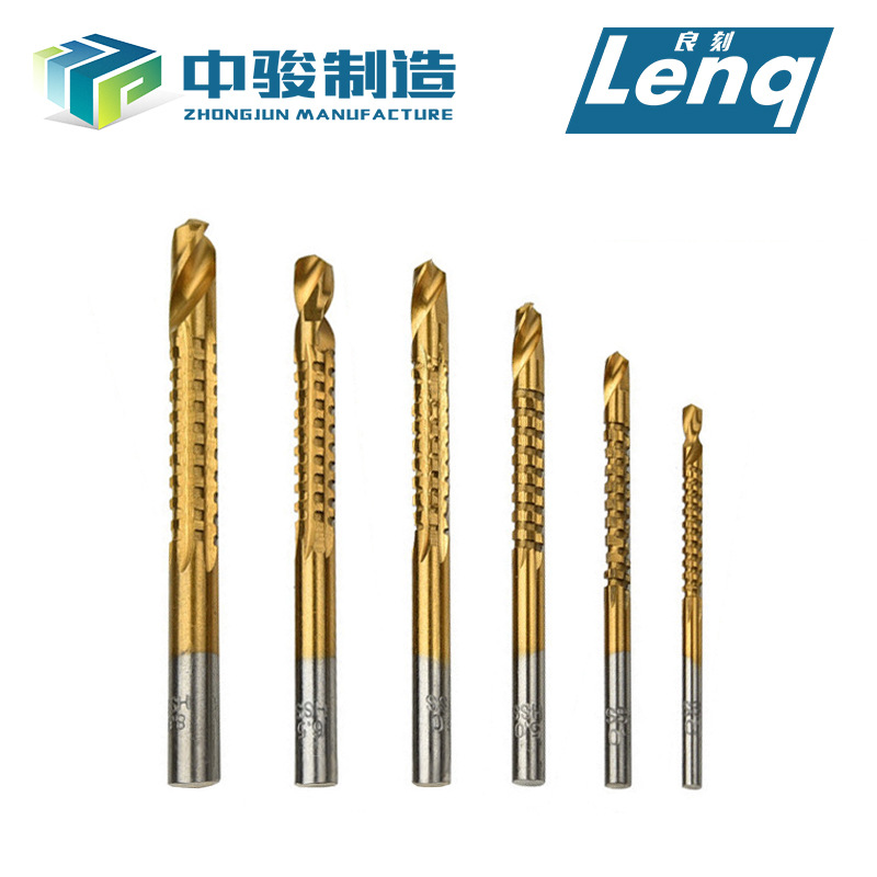 Serrated Twist Drill 3-8mm Home Metal Punching Woodworking Reaming Pull Groove Saw Drilling Line Saw High-speed Net 4241
