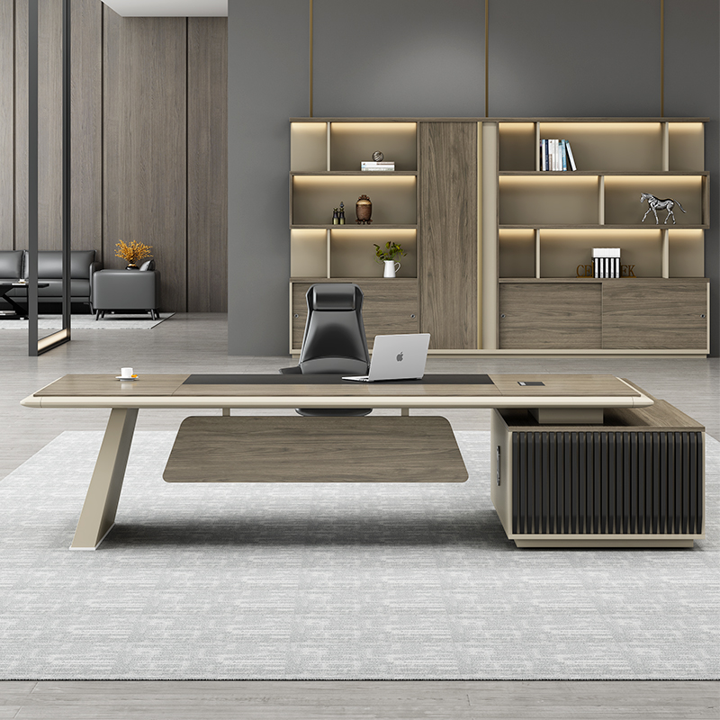 Baililai President's Desk Boss Desk Atmospheric Office Single Desk Manager Desk Chair Office Furniture Executive Desk