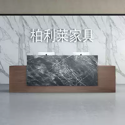 Office front desk reception desk simple modern service desk cashier counter creative bar table welcome desk