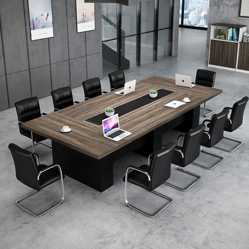 Conference Table Long Table Brief Modern Office Furniture Rectangular Club Table Plate Negotiation Table And Chairs Combined Atmosphere