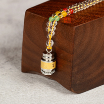 Titanium Steel Golden Size Lenght Mantra Mantra Mantra Mantra Pendant National Wind Male And Female Pendant