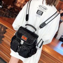 Backpack 2020 New Fashion Trend Korean Edition Versatile Sequin One Shoulder Small Backpack Womens Cross Body Bag Travel Tour