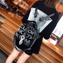 Backpack 2022 New Foreign Fashion Trend Leather Small Backpack Womens Cross-Body Bag Casual Korean Edition Versatile Simplicity