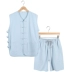 Phong cách Trung Quốc Tang nam vest vest mồ hôi Ma Hao cotton mùa hè và vải lanh áo sơ mi cũ áo vest Trung Quốc phong cách quốc gia nút gió - Áo vest cotton vest nam trung niên Áo vest cotton