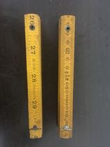 Folding ruler 8 fold ruler wood folding ruler Golden Horse card construction card second-hand old stock nostalgic old collection Film and TV props