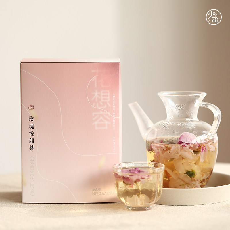 Rose Yue Tea Spring Health pot Bubble tea flat rose tea package 12 package