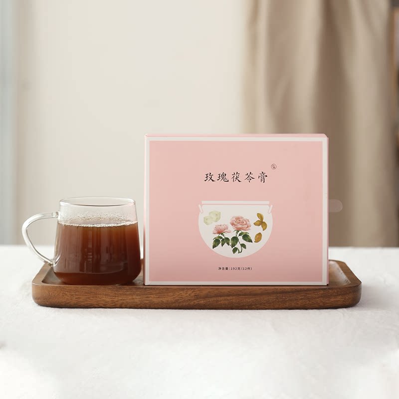 Less salt Roses cocos coix seed paste rose hawthorn coix seed orange peel with orange peel and spleen and stomach cream-Taobao