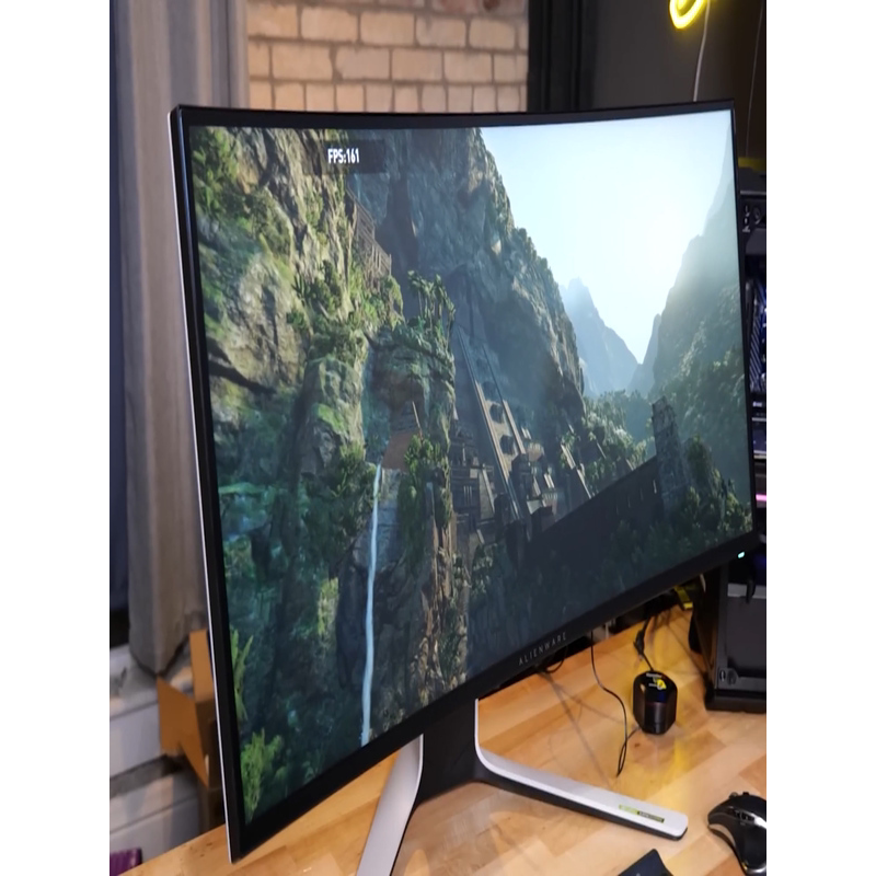 Alienware Alien Aw3821Dw Monitor 37.5inch Gaming Adjustable Ultra-Wide Screen Desktop Monitor