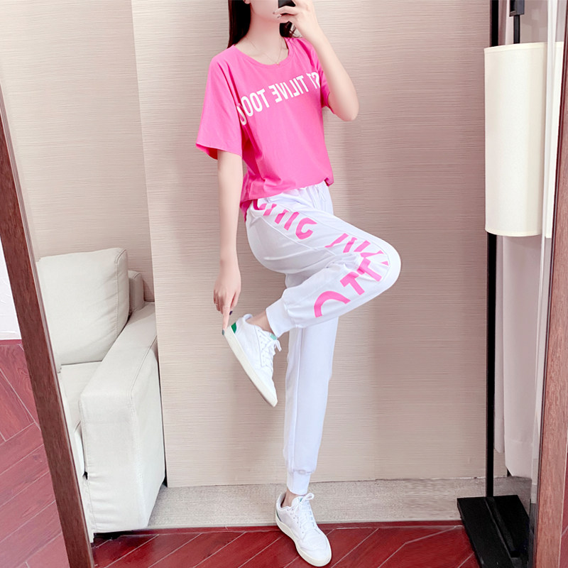 The new loose Korean version of style fashion short sleeve set in the summer of 2022