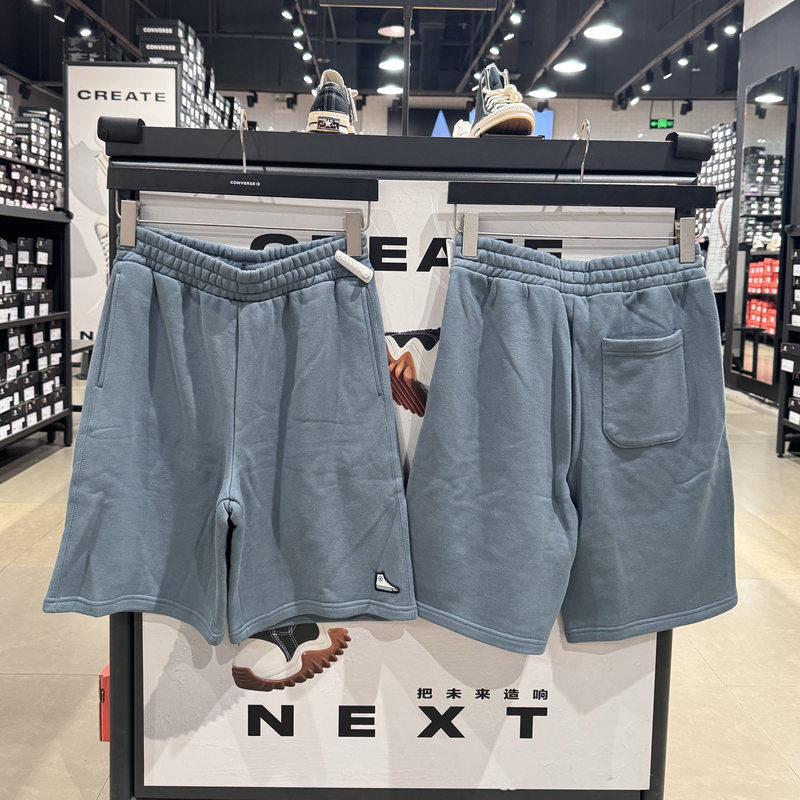 Converse Couple Style Summer Sports Casual Knitted Classic Embroidered Logo Shorts 10026844 Converse Couple Style Summer Sports Casual Knitted Classic Embroidered Logo Shorts 10026844