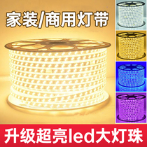 Lamp with led tricolour living room Home discoloration outdoor waterproof ultra bright soft strip line lamp flexible line lamp 220V