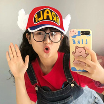 Hat ins tide brand baseball cap female cute fashion alalei wings autumn and winter small all-match