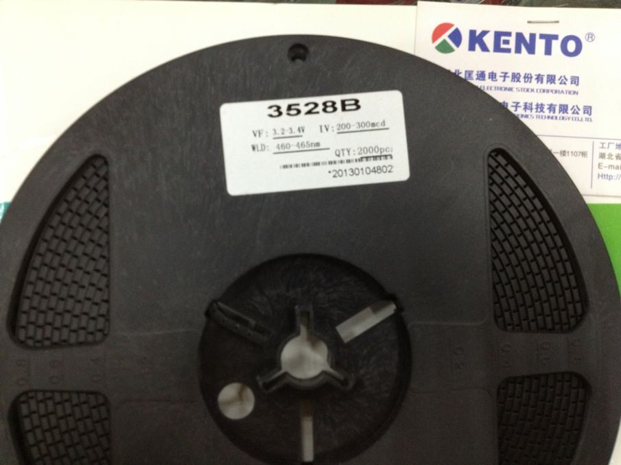 Kuangtong LED patch 3528 white hair blue highlight 300mcd 3528 blue light 3528 patch blue light