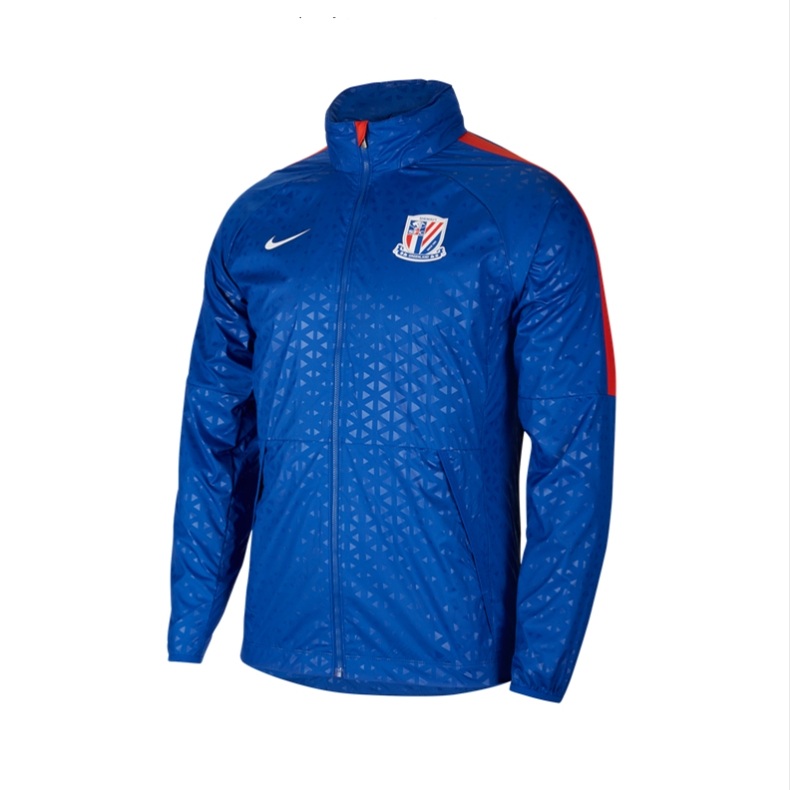 2021 new Nike Chinese Super Shanghai Shenhua Lianhood windproof raincoat jacket CT6604-485