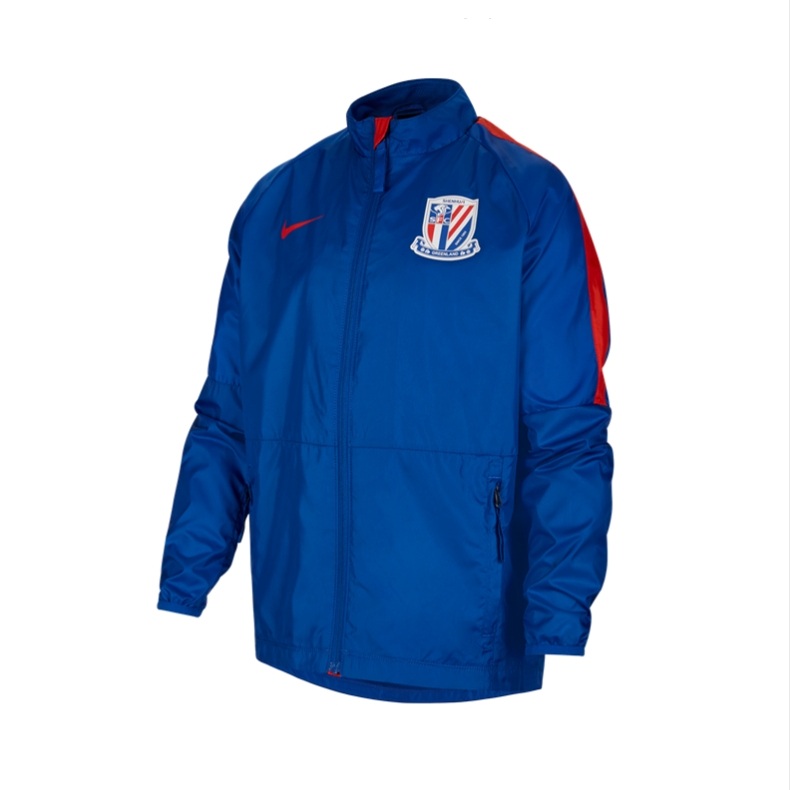 2021 new Nike Chinese Super Shanghai Shenhua Children's windproof raincoat jacket CW7766