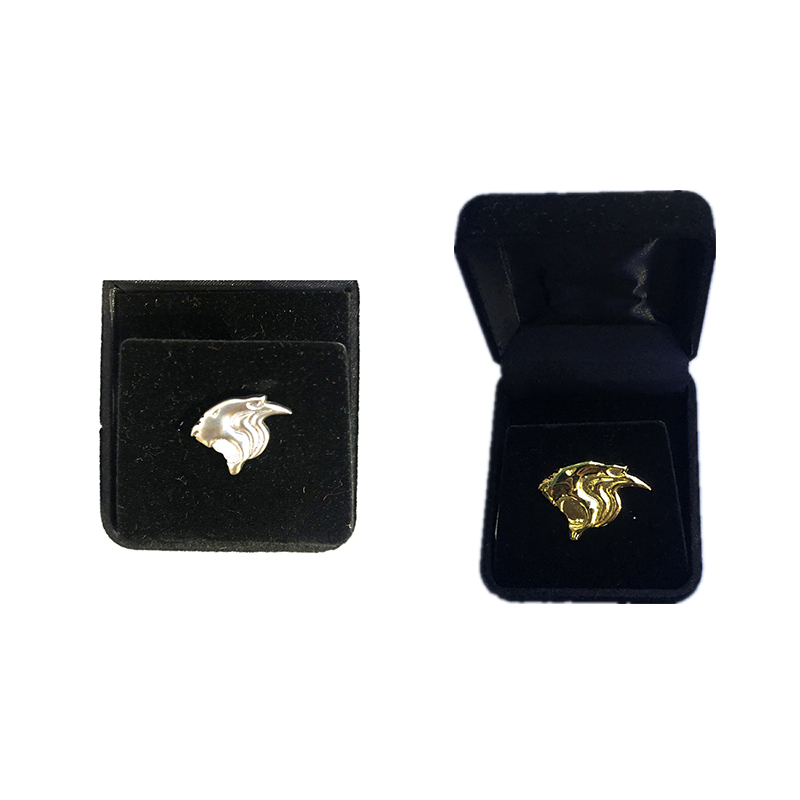 (spot) Shanghai Shenhua official authorized perimeter-Shenhua golden silver leopard head badge brooch