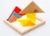 Đồ chơi giáo dục Tangram T-word Mystery Big T-T Game Mười hai câu đố Đồ chơi bằng gỗ Phát triển bản vẽ thông minh