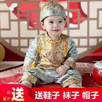 Year Old Dress Male baby Spring and Autumn Tang Costume Boys Birthday Baby Clothes Suit Chinese Style Arrest Zhou Suit Boy Hanfu