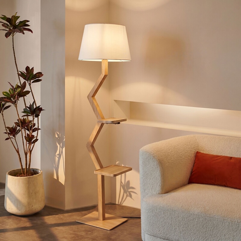 Medieval Style Floor Lamp Next to the Sofa in the Living Room, Double-Layer Solid Wood Shelf, Retro High-End Study Bedroom Bedside Lamp Medieval Style Floor Lamp Next to the Sofa in the Living Room, Double-Layer Solid Wood Shelf, Retro High-End Study Bedroom Bedside Lamp
