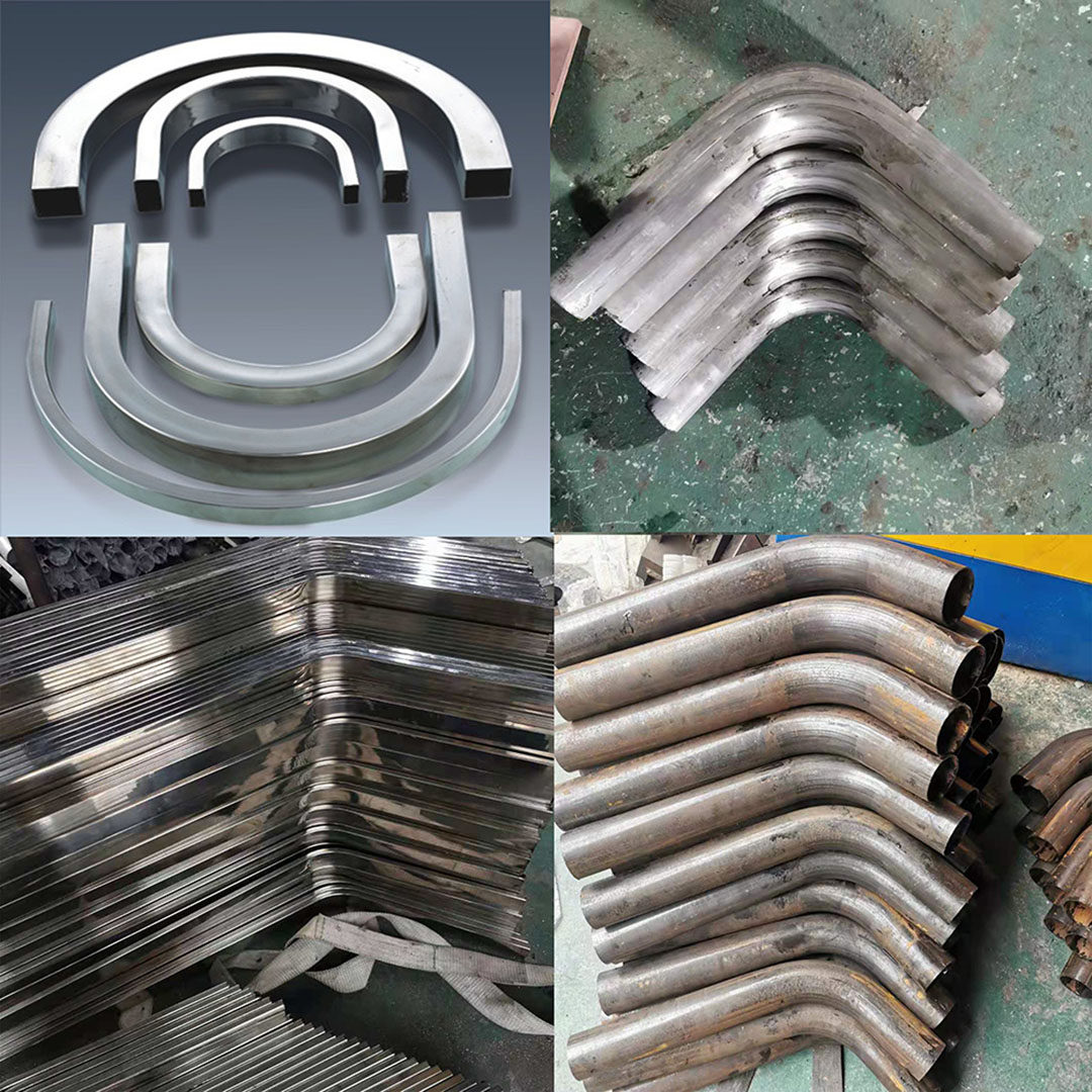 304 stainless steel elbow, square tube, U-shaped tube, iron tube, core-pulling bend, disc circle, bending, processing and customizing according to the drawing