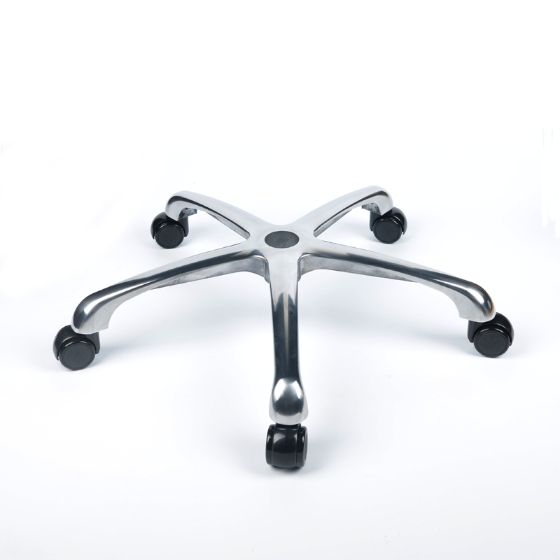 Thickened aluminum alloy Non-welded swivel chair chassis five-star eight-claw tripod metal iron lifting office furniture chair accessories