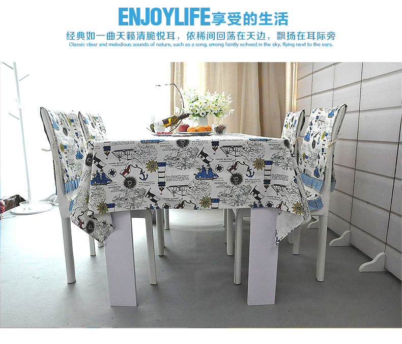 Khăn trải bàn Địa Trung Hải Bắc Âu tối giản Địa Trung Hải Khăn trải bàn bằng vải lanh Khăn trải bàn Khăn trải bàn tùy chỉnh kích thước khăn trải bàn lớp học
