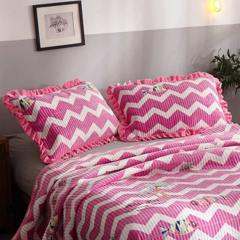 Tinh nhung nhung san hô bông gối một cặp váy và nhung gối sang trọng ấm áp bộ flannel gối của mùa đông - Gối trường hợp gối lock&lock