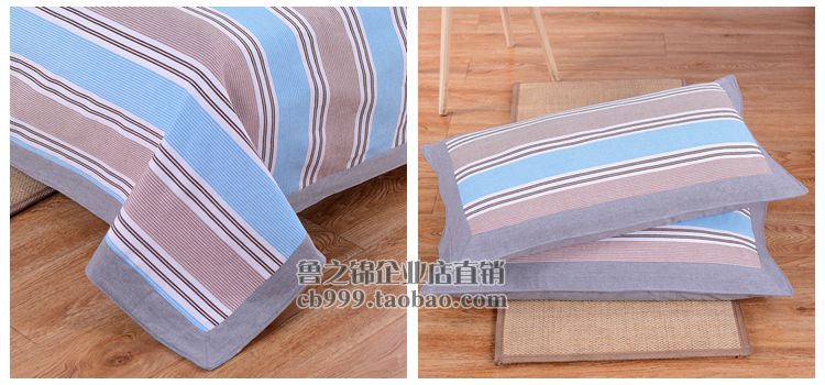 Handmade Sơn Đông cũ vải thô giường đôi đơn ba mảnh cotton dày cũ vải thô mat mùa hè 1.5 m1.8 m giường