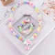 Vòng cổ trẻ em Vòng đeo tay Phụ kiện tóc Cô bé Tai dễ thương Clip Công chúa Vòng đầu Trang sức Phụ kiện Phim hoạt hình Bộ bốn mảnh - Vòng đeo tay Clasp
