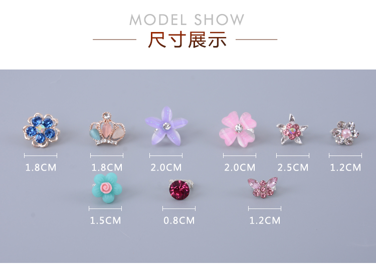Tóc con bằng pha lê đậu khóa rhinestone kẹp tóc Hàn Quốc không làm tổn thương kẹp tóc phụ kiện cô gái tóc bện băng đô cài tóc