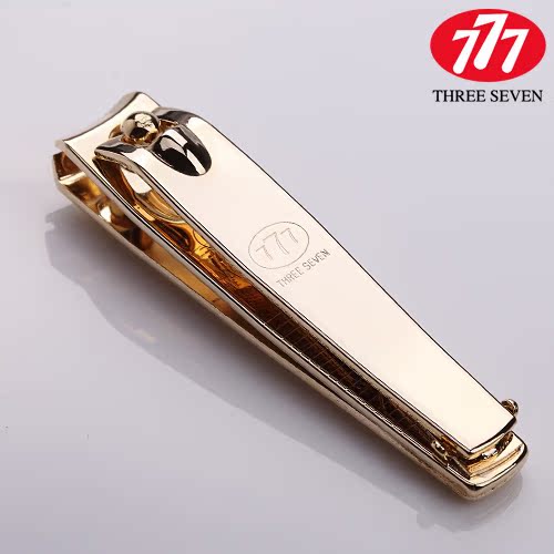 THREE SEVEN/777包邮 正品 韩国777指甲刀 镀金中号指甲剪指甲钳
