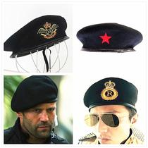 Beret men and women black sailor dance Square dance activity performance Army fan expendables security summer camp four seasons