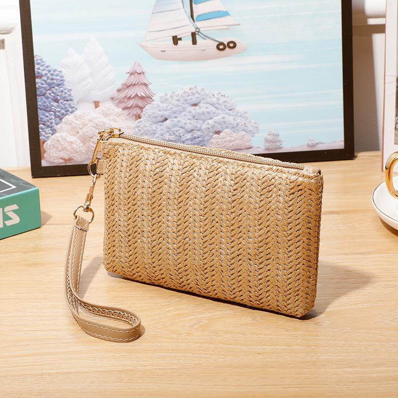Mobile Phone Bag for Women 2023 New Mid-Length Straw Clutch Bag Amazon Best-Selling Woven Mobile Phone Coin Purse Mobile Phone Bag for Women 2023 New Mid-Length Straw Clutch Bag Amazon Best-Selling Woven Mobile Phone Coin Purse