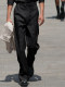 Parisian style show new handmade light luxury cheapfit casual blended loose Naples trousers for men