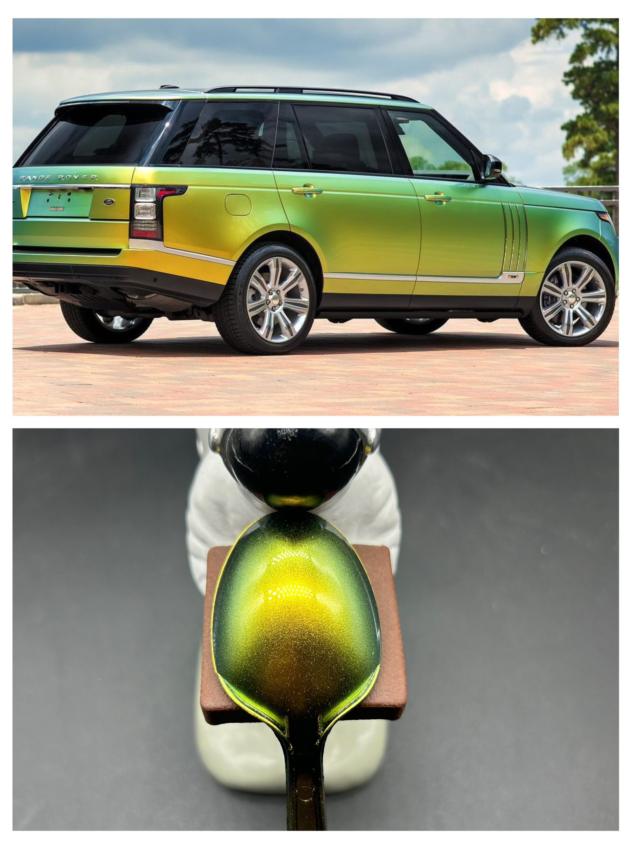 模型漆 LAND ROVER SPECTRAL AMBER金黄色幻彩漆实测_模型制作工具_淘宝游戏网