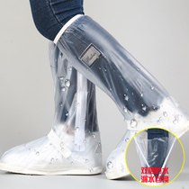 Rain shoe covers for men and women adults outdoor rain protection shoe covers non-slip high tube high top waterproof and thick wear resistant bottom in rainy days