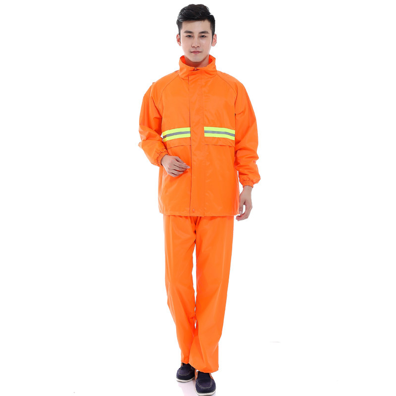 Clearance sanitation raincoat work double-layer electric vehicle locomotive raincoat rain pants suit