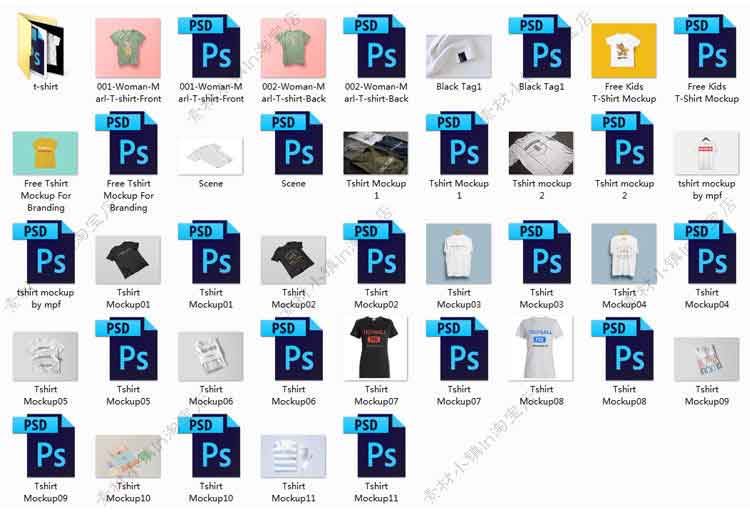 T恤工作服装文化衫衣服样机PSD-樱花网络资源网 T恤工作服装文化衫衣服样机PSD