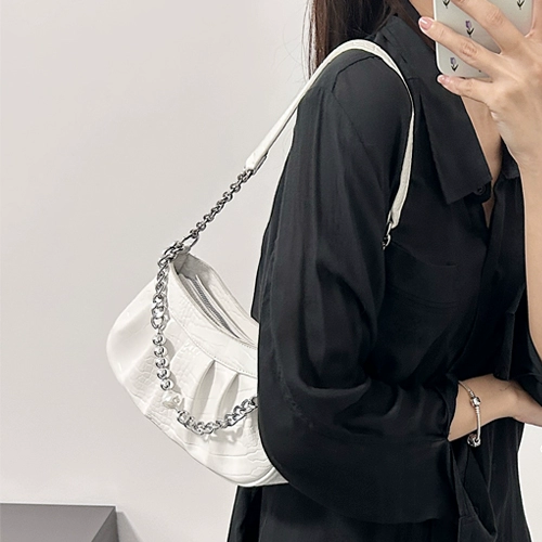 Сумка через плечо, сумка подмышку, универсальная сумка для телефона на одно плечо, коллекция 2023, премиум класс, крокодиловый принт