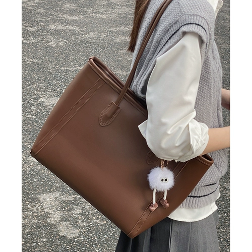 Вместительная и большая сумка через плечо, черная сумка на одно плечо, изысканный стиль