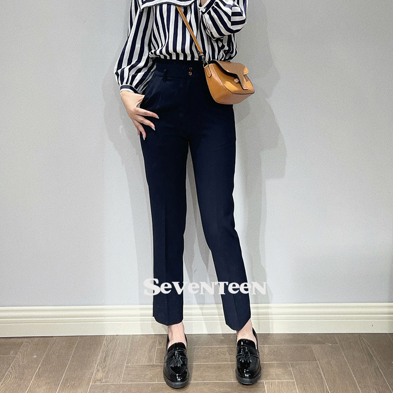 Super-skinny pants who wear who looks good smoke tubes pants small straight tube smoke tubes pants spring summer pants long pants women