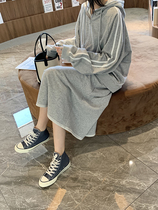 Japanese SLY sports suit women 2020 loose even cap sweatshirt cardiovert jacket half body dress and two sets of autumn